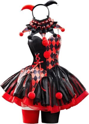 Halloween jester costume set