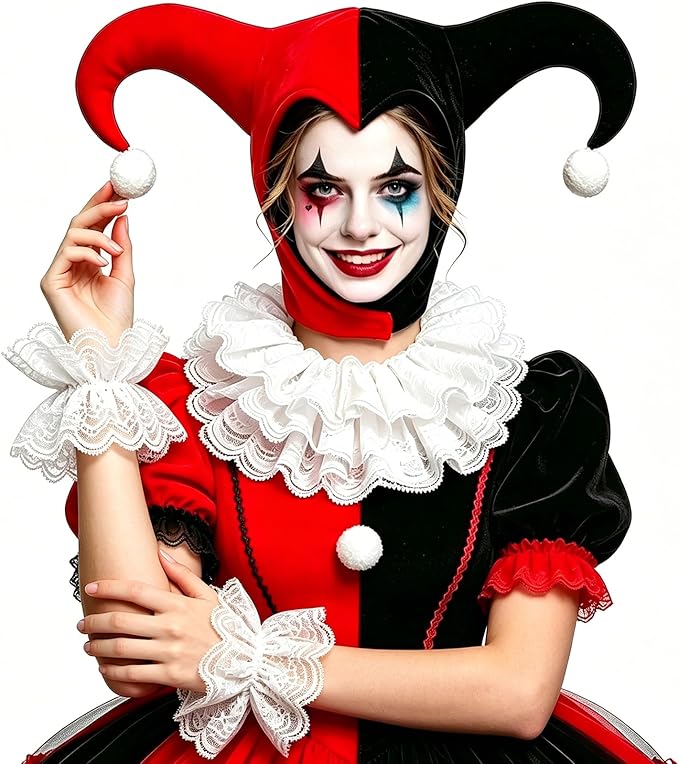 clown costume accessories set