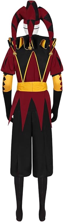 evil jester costume back view