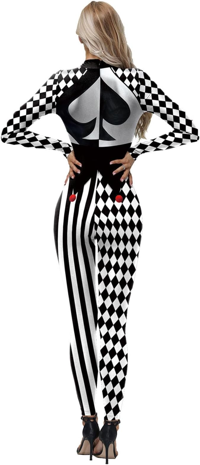 jester costume for women back view