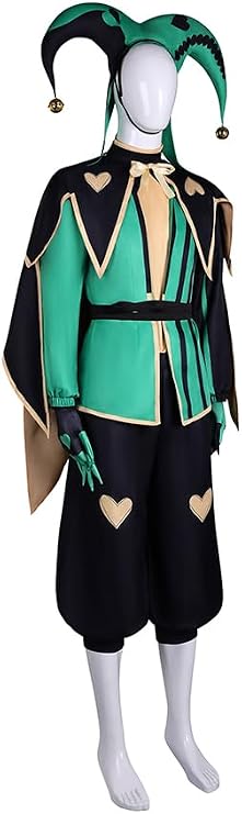 green jester full set costume side view