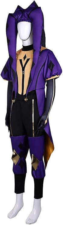 jester purple full set costume side view