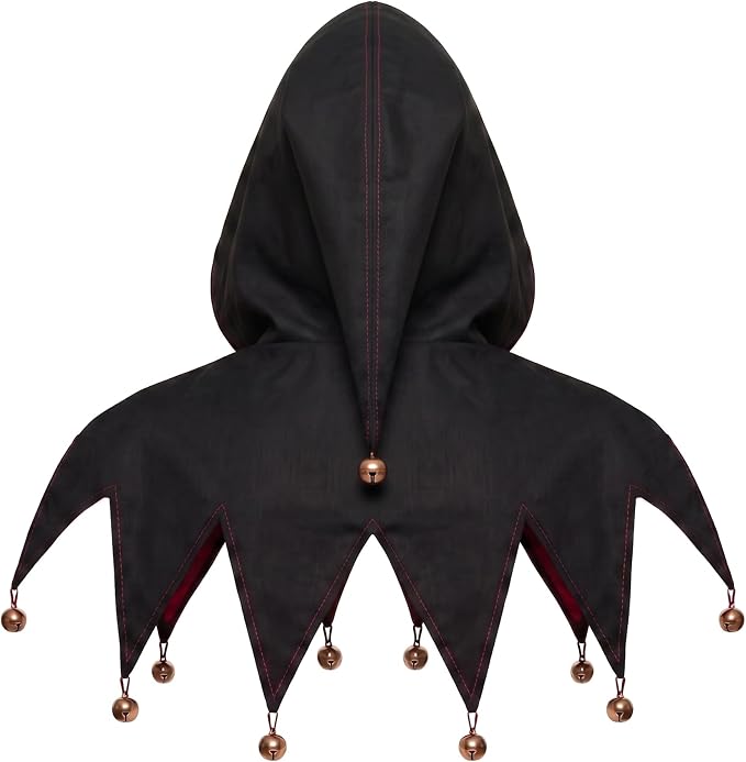 jester hooded collar back view