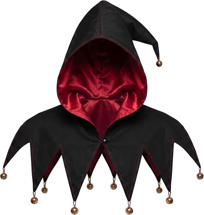 jester hooded collar front view